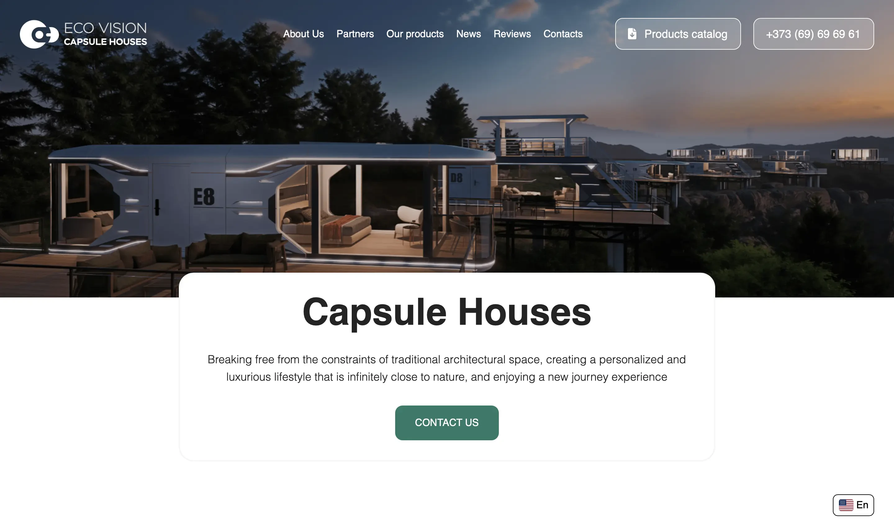 Ecovision.md – Website prezentare case modulare ecologice